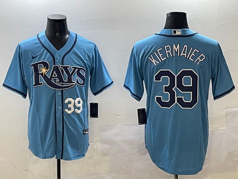 Men Tampa Bay Rays #39 Kiermaier Light Blue Game 2025 Nike MLB Jersey style 2->philadelphia phillies->MLB Jersey